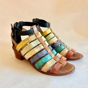 Loeffler Randall Rooney Rainbow Fisherman Sandals US 6